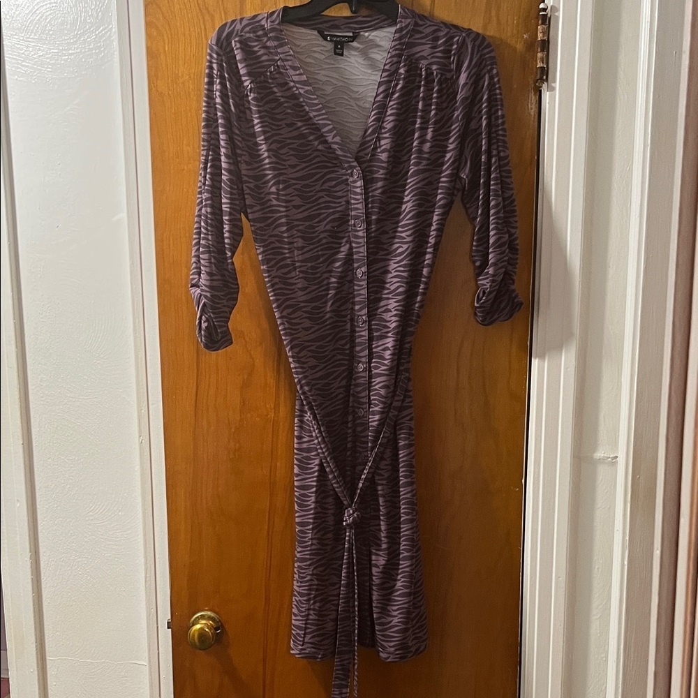 41 Hawthorn Purple Zebra Print Dress
